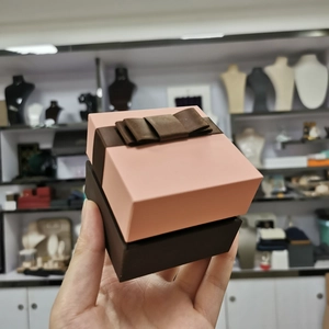 Yadaoカスタマイズプラスチックモデルリボンリングペンダントジュエリーボックス