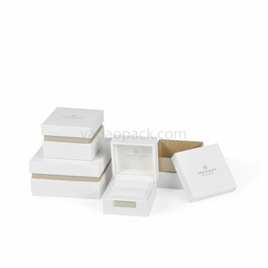 Yadao Portagioie in plastica di lusso con scatola esterna in carta scatola di colore bianco scatola di imballaggio con inserto in velluto