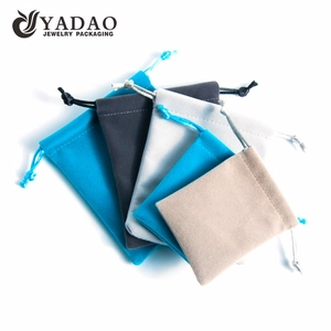 Yadao Manufacture Drawstring Velvet Farbe Material Benutzerdefinierte Schmuck Beutel