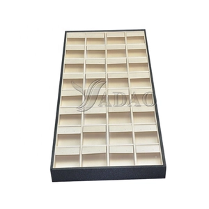 YADAO Neues Design PU Metall Schmuck Display Tray Ring Teller Moderne Schmuck-Paket-Tabletts für Schmuckladen