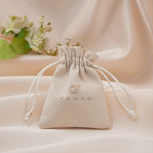 Yadao Mikrofaser -Beutel Schmuckverpackungstasche Wirtschaftliche Tasche für kleine Beutelkordelstring -Stil mit kostenlosem maßgeschneidertem Logo