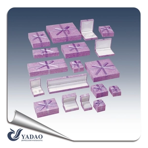 billig und bunten Schmuck Verpackung Papier Schmuckschatulle Individuell bedruckte Papierschmuckschatullen mit Logo