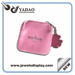 Custom Handmade Jewelry Pouch Leather Pouch mit Logo Printing blao suppplier