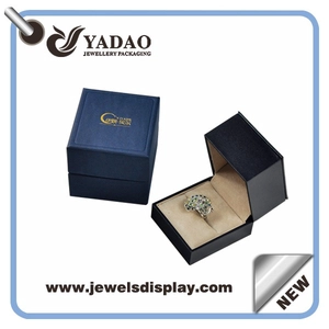Logo Bedruckte Schmuckschatulle, Schmuck Geschenk-Box klassische hochwertigem Kunststoff Schmuck Verpackung Box Hersteller