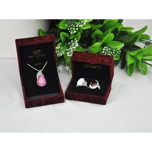 Neupreis hochwertigem Kunststoff und Beflockung Samt-Box für Schmuck Verpackung oder Geschenk-Box
