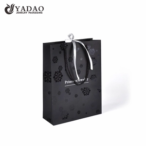 sacchetto della spesa di carta fantasia sacchetto regalo del sacchetto di carta dell'imballaggio dei gioielli con rivestimento UV