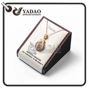 simple pero lujoso diseño extranjero ligero personalizado soportes individuales moq wholsale exhibidores de joyería soportes / soporte colgante