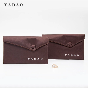 Wholesales Satin Beutelbeutelumschlag Design Schmucktasche Schnappbeutel Schmuck Verpackungstasche