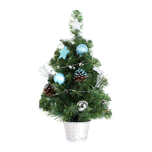 2' mesa levou luz árvore de Natal artificial pvc