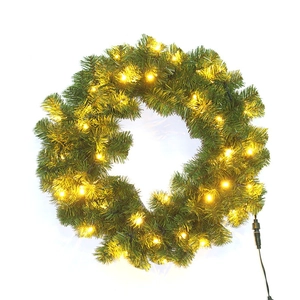 24" corona di Natale con luci
