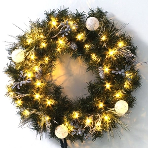Couronne de Noël Led 24"