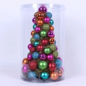 Kerstboom Ornament Multi Color 30cm hoogte