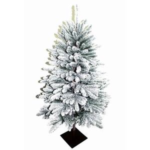 4,5-ft pré allumé arbre d’entrée de Noël avec pot