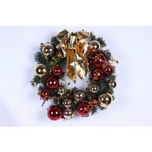 Corona di 45cm in PVC per Natale