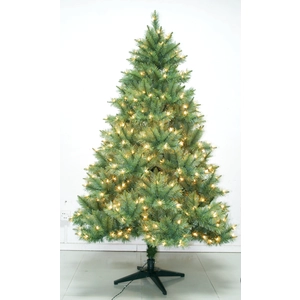 7' PE artificielle extérieure éclairée arbre de Noël
