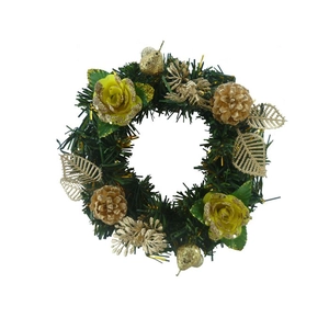 8「ミニ人工クリスマスの花輪