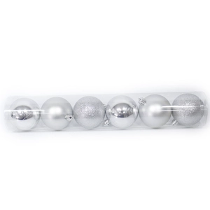 80mm Shatterproof Xmas Plastic Ball Ornament