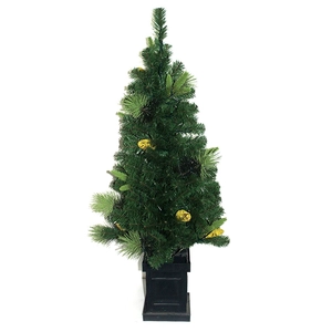 BEST SELLING 4.5' PVC VERDE INGRESSO ALBERO CON LUCI CHIARE