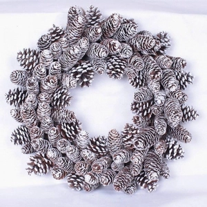 Couronne de Noël décorative pomme de pin