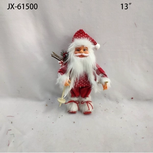 Classic shaped soft plush gift decor Christmas tree ornaments 9" 11" 12" 13" 16" 17" 18" 21" santa claus dolls