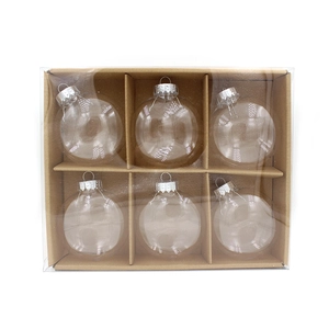 Durchsichtigen Kunststoff Weihnachtskugeln Ornament