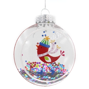 Angepasste robuste Weihnachtskugel Glas