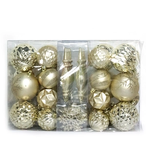 Decorative new design plastic christmas tree ball