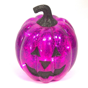Delicate Good Quality Glass Pumpkin Ornament With Lights