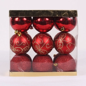 Modische bemalte bruchsicher Christmas Plastic Ball