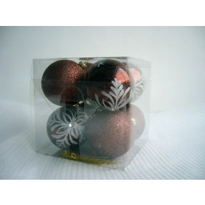 Modische Plastik Hand Painted Christmas Ball