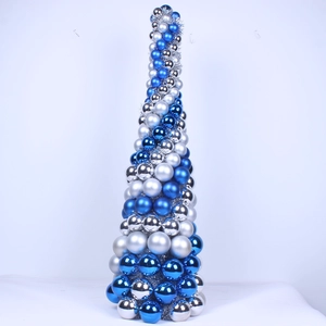 Handmade Christmas Tree with christmas balls for Holiday or Home Decorations
