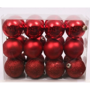 High quality plastic hand painted christmas baubles