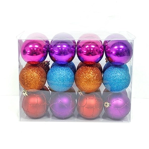 Hot selling wholesale plsatic christmas seamless ball ornament