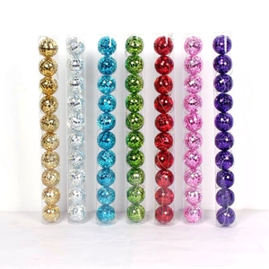 Meerdere kleuren pracht gespiegeld Plastic Disco bal kerst Ornament