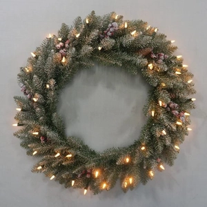 Neues design Werbe PVC künstlichen Kranz/Weihnachtsgirlande