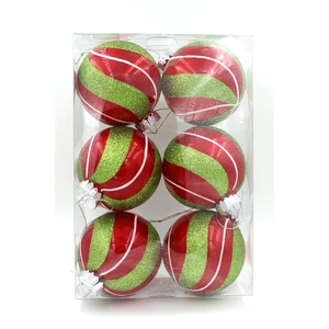 Bal van onsplinterbaar Kerst ornamenten