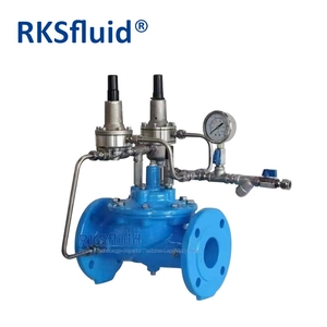 ANSI 200X Pilot betrieben duktile Eisen -doppelte Flanschdruckdruckreduzierung hydraulisches Kontrollventil PN10 PN16 für die Wasserkontrolle