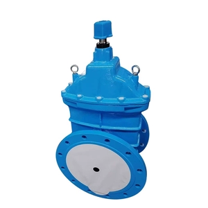 BS en 워터 게이트 밸브 DN300 PN16 캐스트 연성 철 BS5163 유형 HDPE 파이프 용 회복력있는 좌석 플랜지 게이트 밸브