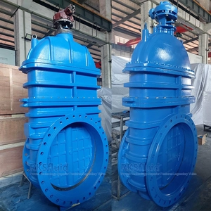 Chinese RKSfluid brand AWWA water valve BS5163 DI metal seated flange gate valve DN2000