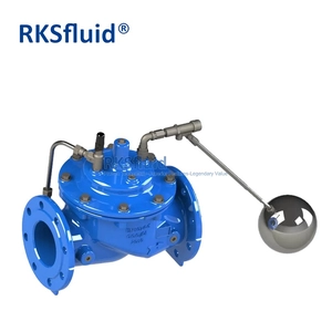 Válvula de control hidráulico de bomba china PN10 PN16 Clase150 Válvula de control de tipo de bola de flotador de hierro dúctil para tanque de agua