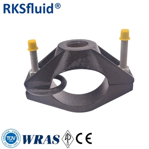 Beschichtung 150-200 μ 250 Mm PVC-Rohrsattelklemmen HDPE-Rohr-Klopfsattel