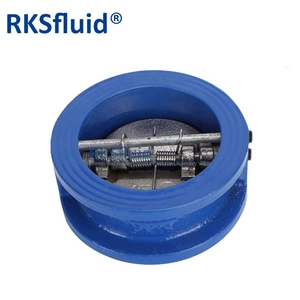 Din standard WCB Body DN80 PN16 Wafer Butterfly Dual Plave Valvola