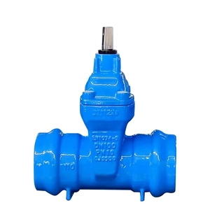 DN100 PN16 EPDM seated ductile cast iron resilient seat hand wheel flanged gate valve