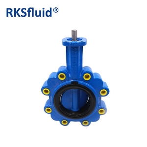 HYDRA سلسلة فراشة صمام DN80 LUG CI DI BODY EPDM مقعد 316 304disc 416 420 304 316stem
