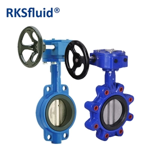 RKSfluid HOT البيع PN16 DN50 DUCTILE الحديد الزهر صمام الفراشة
