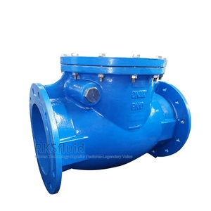 下水バルブDIN 3202 F6ダクタイル鉄フランジスイングチェックバルブDN300 PN10 PN16水処理用