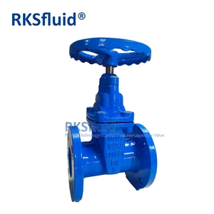 워터 밸브 제조업체 AWWA C509 3 인치 연성 철 250psi 탄력성 좌석 플랜지 게이트 밸브 DN80