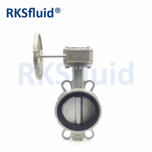 4 10 pouces PTFE type fonte ductile fonte acier inoxydable wafer vanne papillon liste de prix