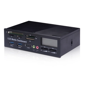 China E-SUN 5.25"CD-ROM Multifunctional Media dashboard dash front panel with Sata/e-SATA/ USB2.0/3.0 hub with SD/MMC/MD/MS/XD/TF/M2 manufacturer
