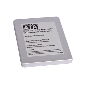 China HD2570-MI mSATA SSD to 2.5 inch HDD Enclosure Case Converter Adapter manufacturer